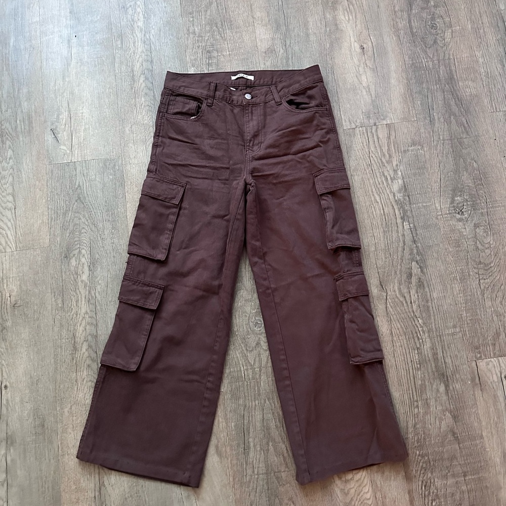 pacsun brown cargo pants
